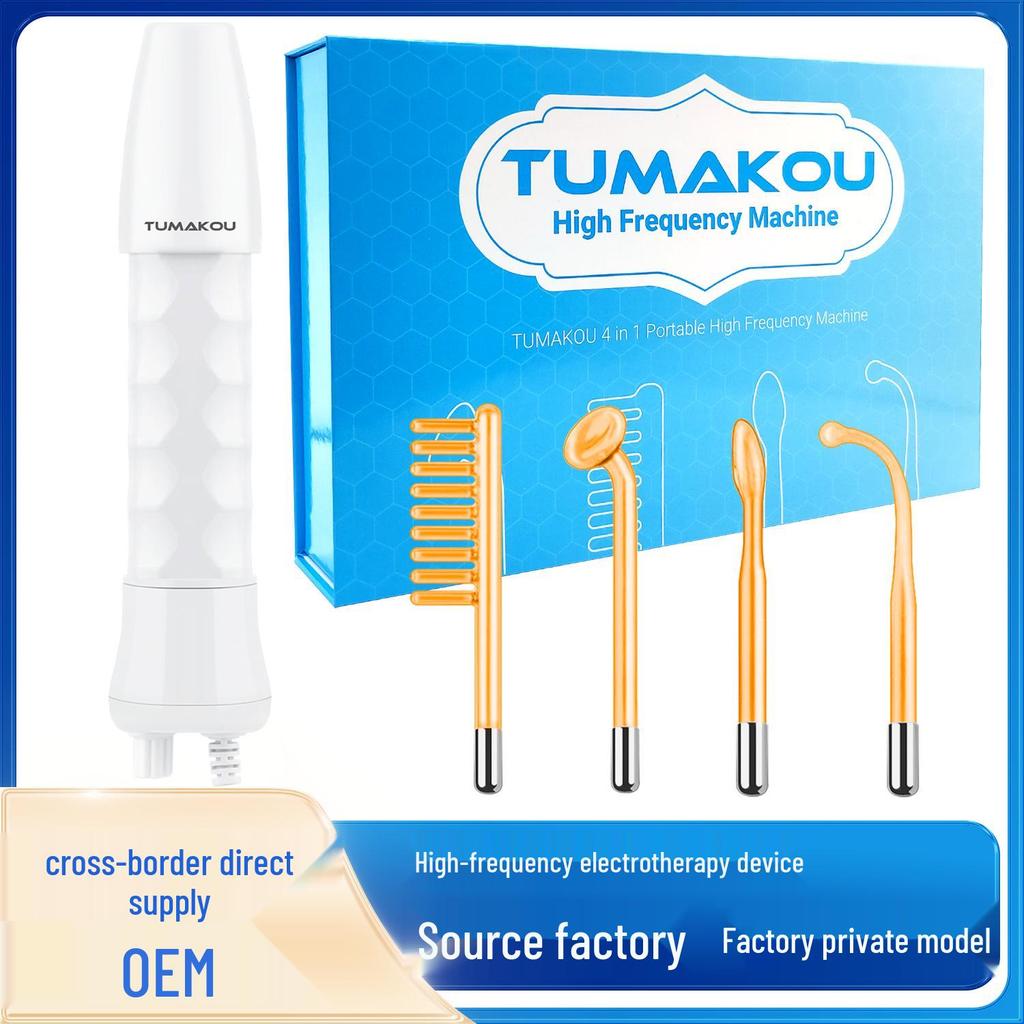 High-Frequency Electrotherapy Beauty Wand for Home Use
