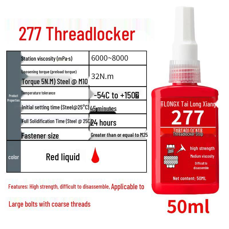 243 Screw Glue: Medium-High Strength Threadlocker and High Temp Resistant Sealant