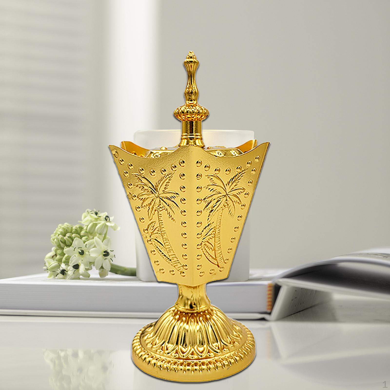 

Arabic Incense Burner Electric for Office Cabinet Living Room золотий