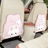 Çizgi Film Araba Koltuğu Tekme Önleyici Ped Sevimli Saklama Çantası Araba Koltuğu Sırt Koruma Pedi Dört Mevsim