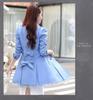 Women's Mid-Length Double-Breasted Spring & Autumn Casual Slim Fit Korean-Style Windbreaker Jacket
