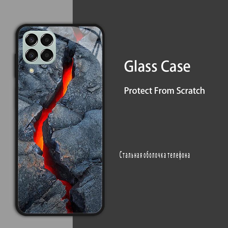M53 5G Case For Samsung Galaxy M53 Case for Samsung M33 Tmepered Glass Case Fundas For Galaxy M23 A12 M12 A22 5G F23 Phone Cases