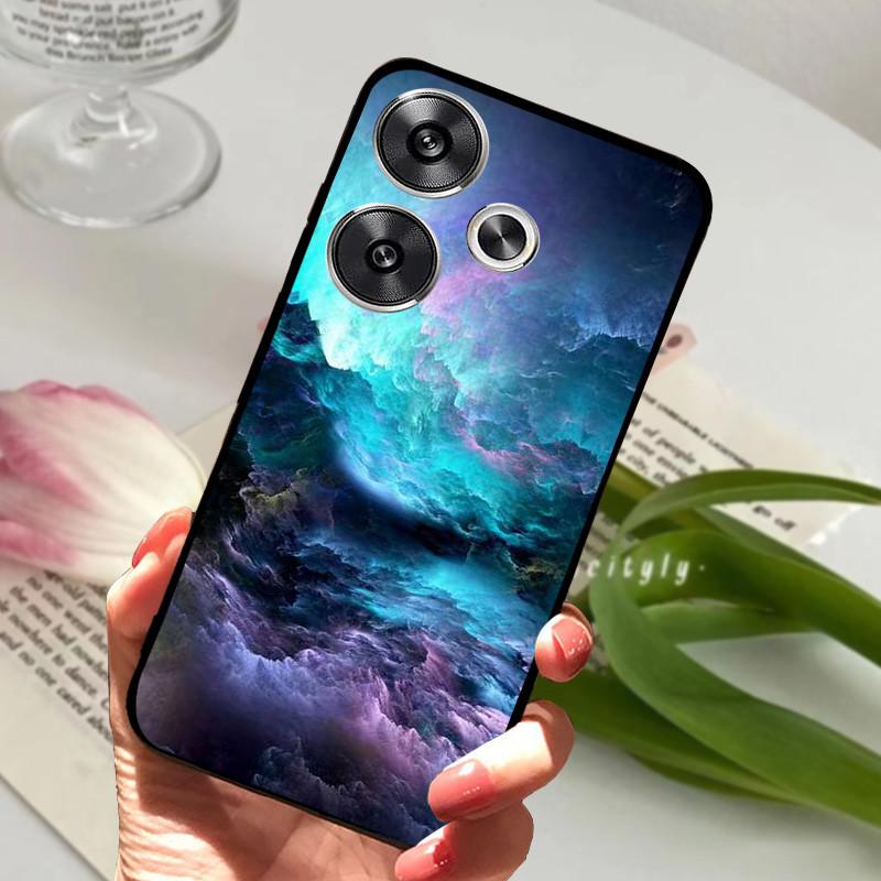 For POCO F6 Pro 5G Case POCOF6 Shockproof Soft TPU Silicone Phone Cover For Xiaomi POCO F6 Pro Capa F 6 Cartoon Matte Bumper