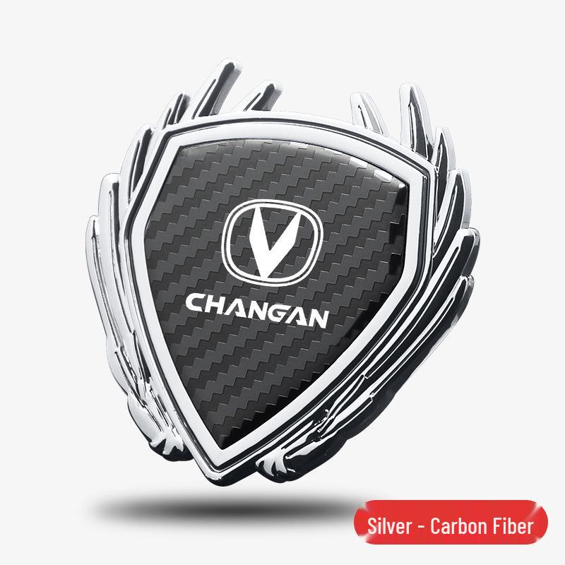 Metal Badge Side Window Logo Sticker for Changan CS75, Eado, CS55, and CS35 Plus Cars
