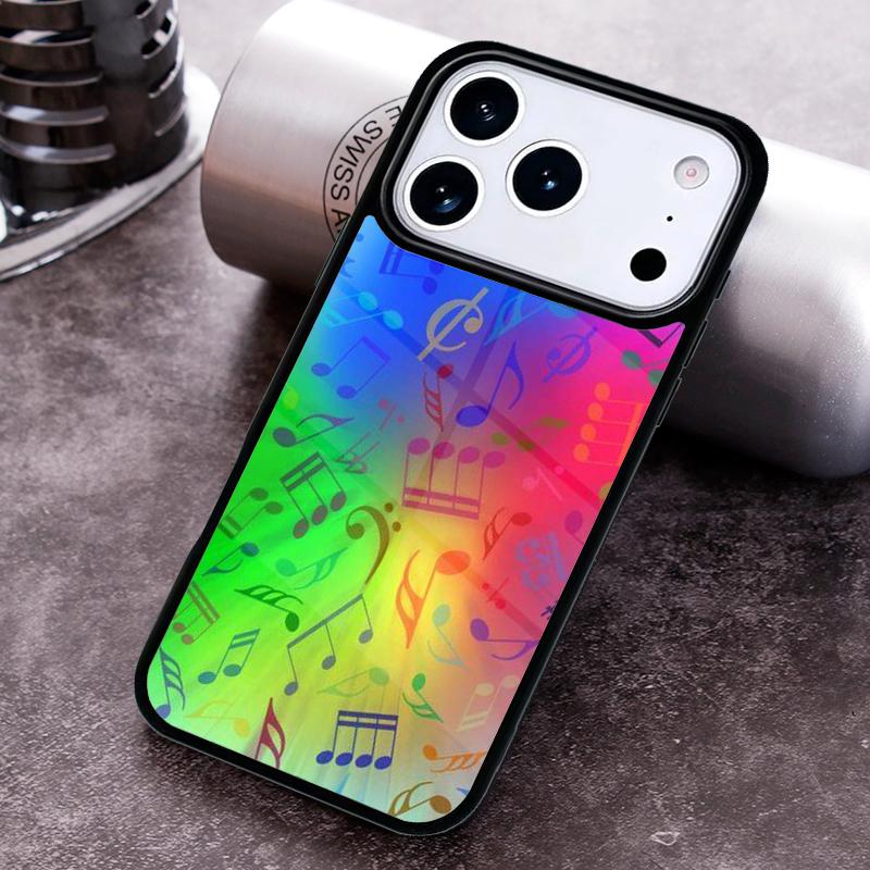 

Music Score Musical Notes Phone Case for iPhone 17 16 15 Pro Max Air 14 13 12 11 Plus Shockproof Capa Cover iPhone 14 Plus