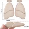 LIKENNY Toe Cushions, Shoe Size Adjustment, 3 Colors, 3-Pair Set, Prevents Blisters, Heel Pads, Prevents Shoes from Slipping Off, Shoe Toe Shock Absor