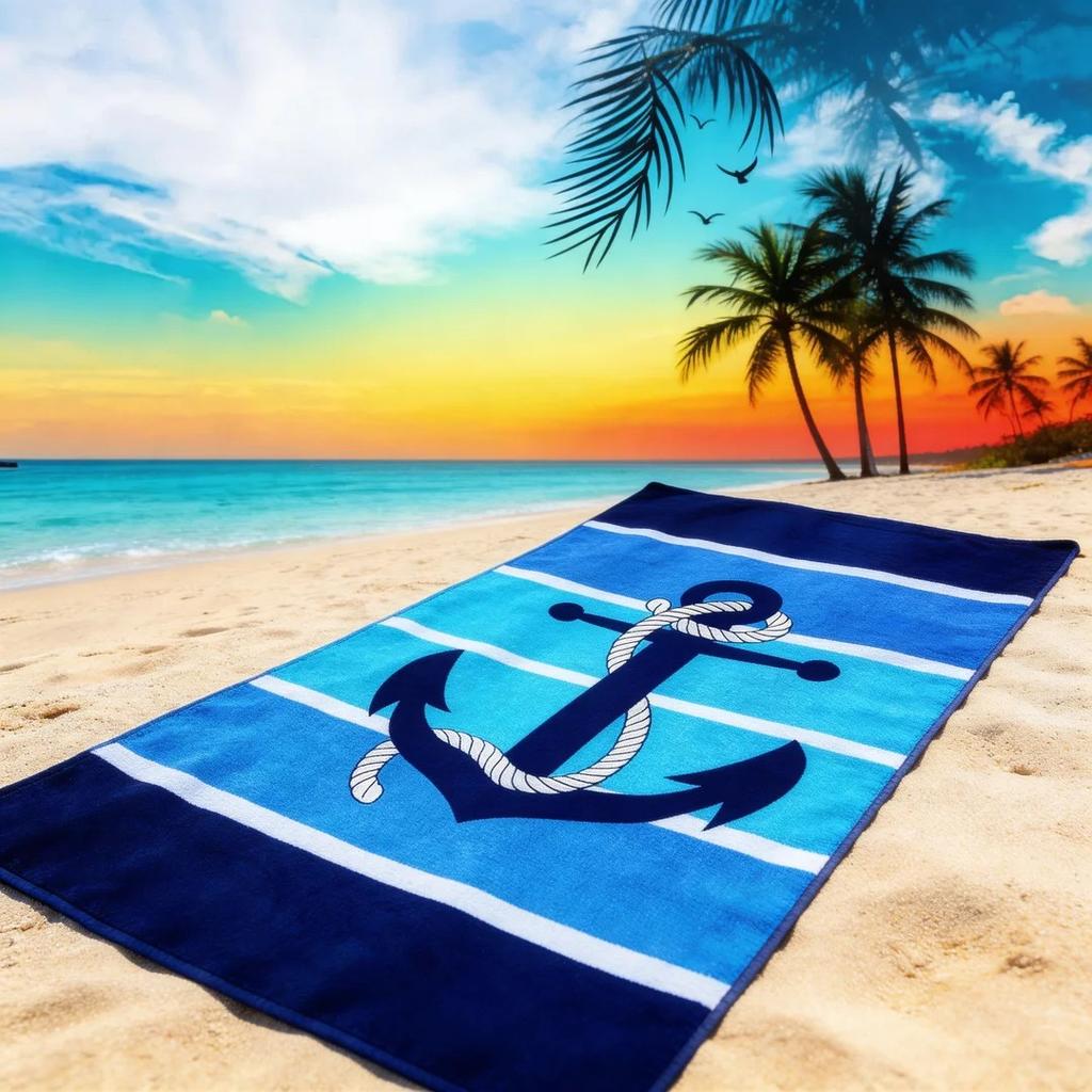 MUTAO Microfiber Printed Beach Towel - Quick Dry Absorbent for Yoga Beach Swimming Running Sports Towel