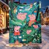 Peppa Pig Pattern Blanket for Home Decoration, Bed, Sofa, Car Travel, Camping, Suitable for All Seasons, Birthday Christmas Gift
