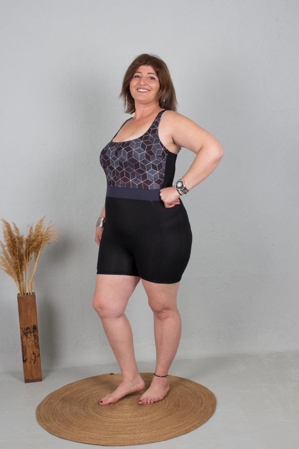 

Женский стильный купальник большого размера, купальник большого размера с рисунком, красочный