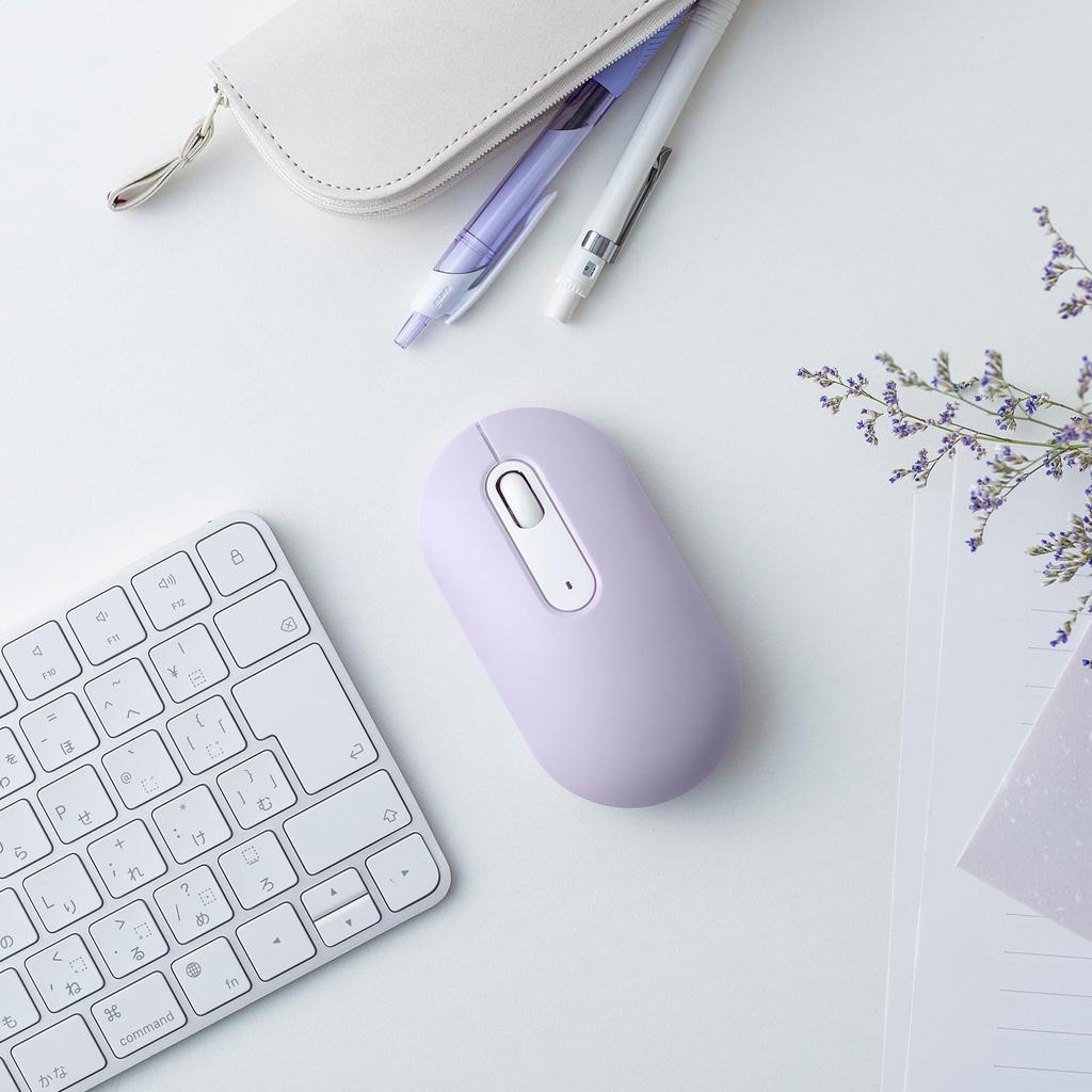 Sanwa Supply Silent Wireless Mouse (Purple) MA-WBS327PP