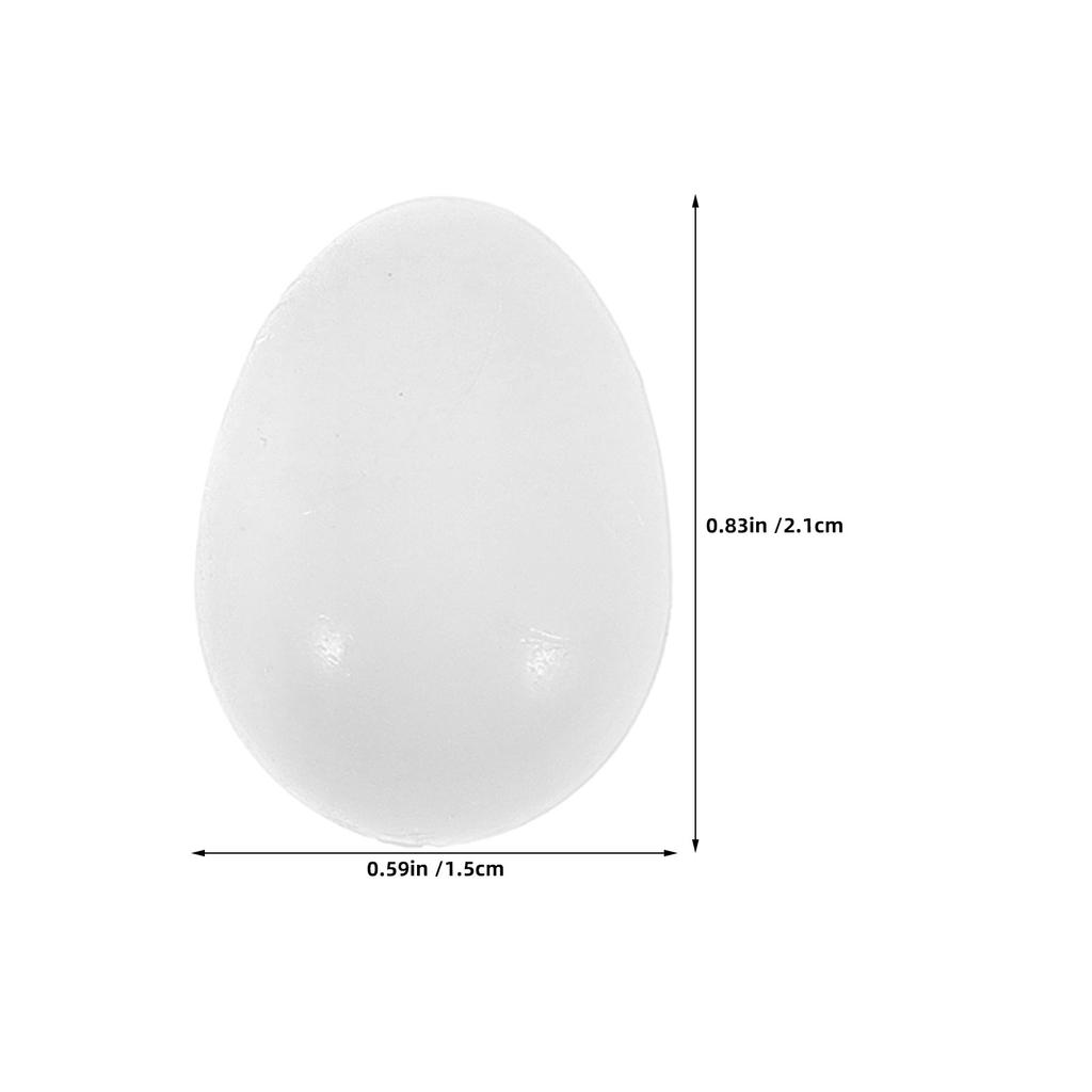 24Pcs Realistic Plastic Bird Eggs Artificial Nesting Decoys Clutch Control Deterring Egg Laying Aviary Breeding Supplies Parrot