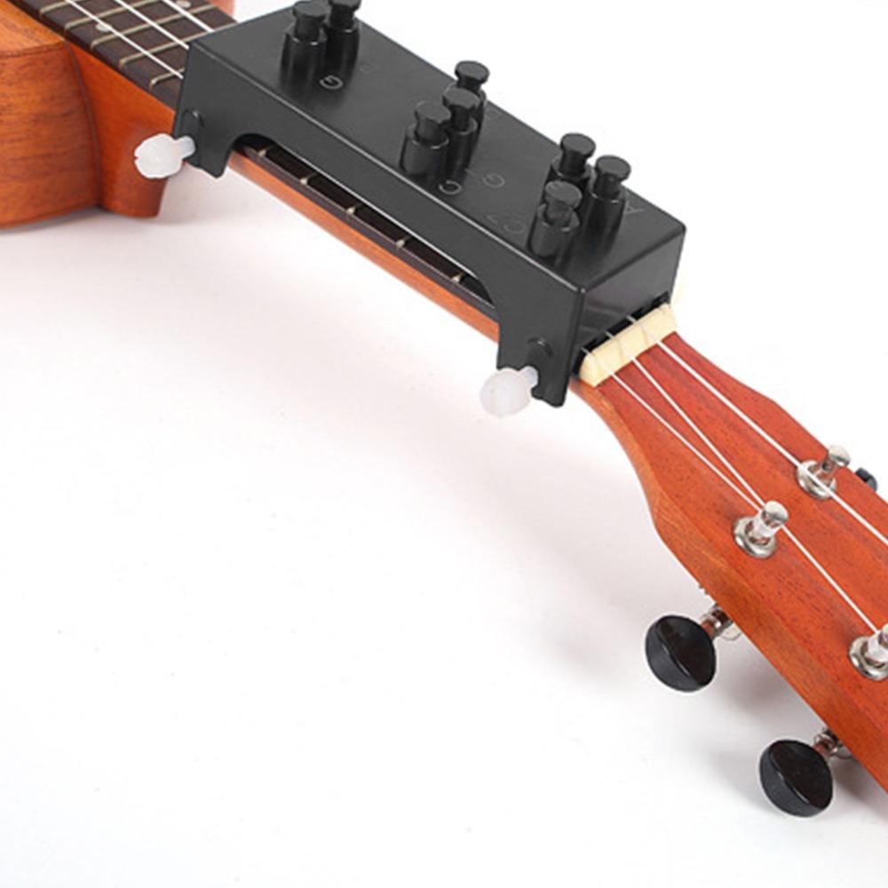 Polymer Ukulele Chord Trainer Black Guitar Practice Tool Ukulele Practice Tool Home Practice
