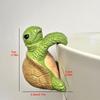 1 Piece Resin Small Turtle Statue, Cute Climbing Turtle Flower Pot Holder, Indoor Decorative Statue, Indoor/Outdoor Decoration - Perfect for Holiday