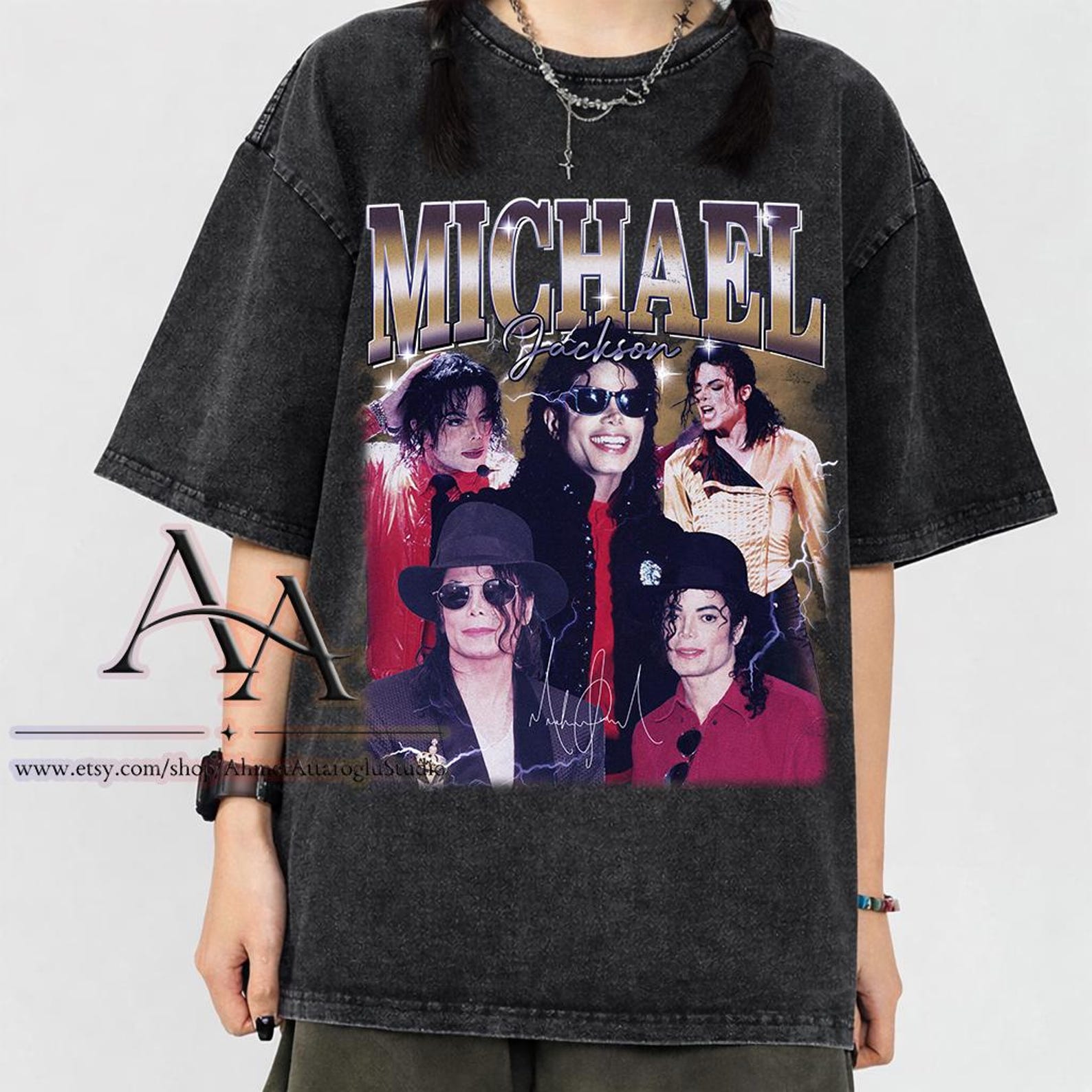 Mineral Wash Tee Michael Jackson Vintage Shirt, Michael Jackson T-Shirt, Comfort Color Michael King Of Pop Shirt, Michael Fan Gift S