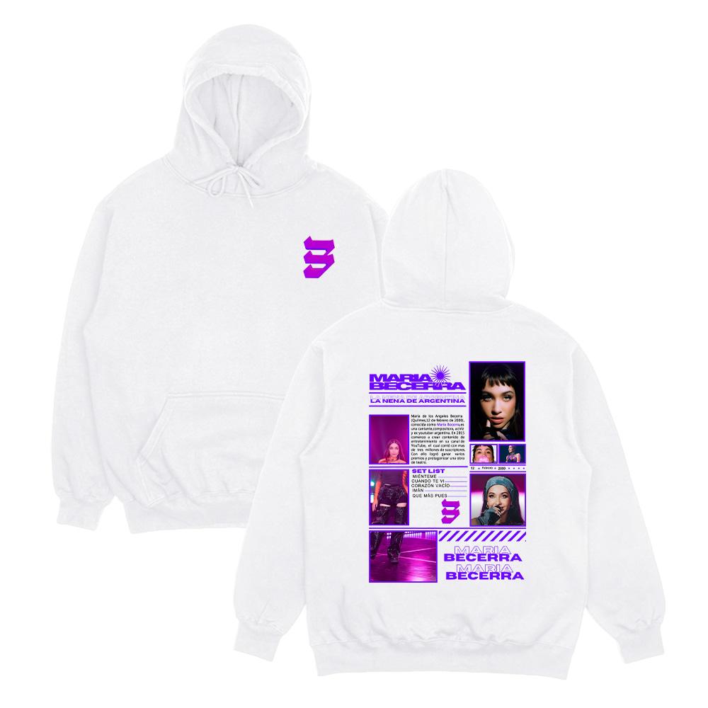 María Becerra LA NENA DE ARGENTINA Album Hoodie Graphic Sweatshirt Unisex Vintage Hip Hop Pullover