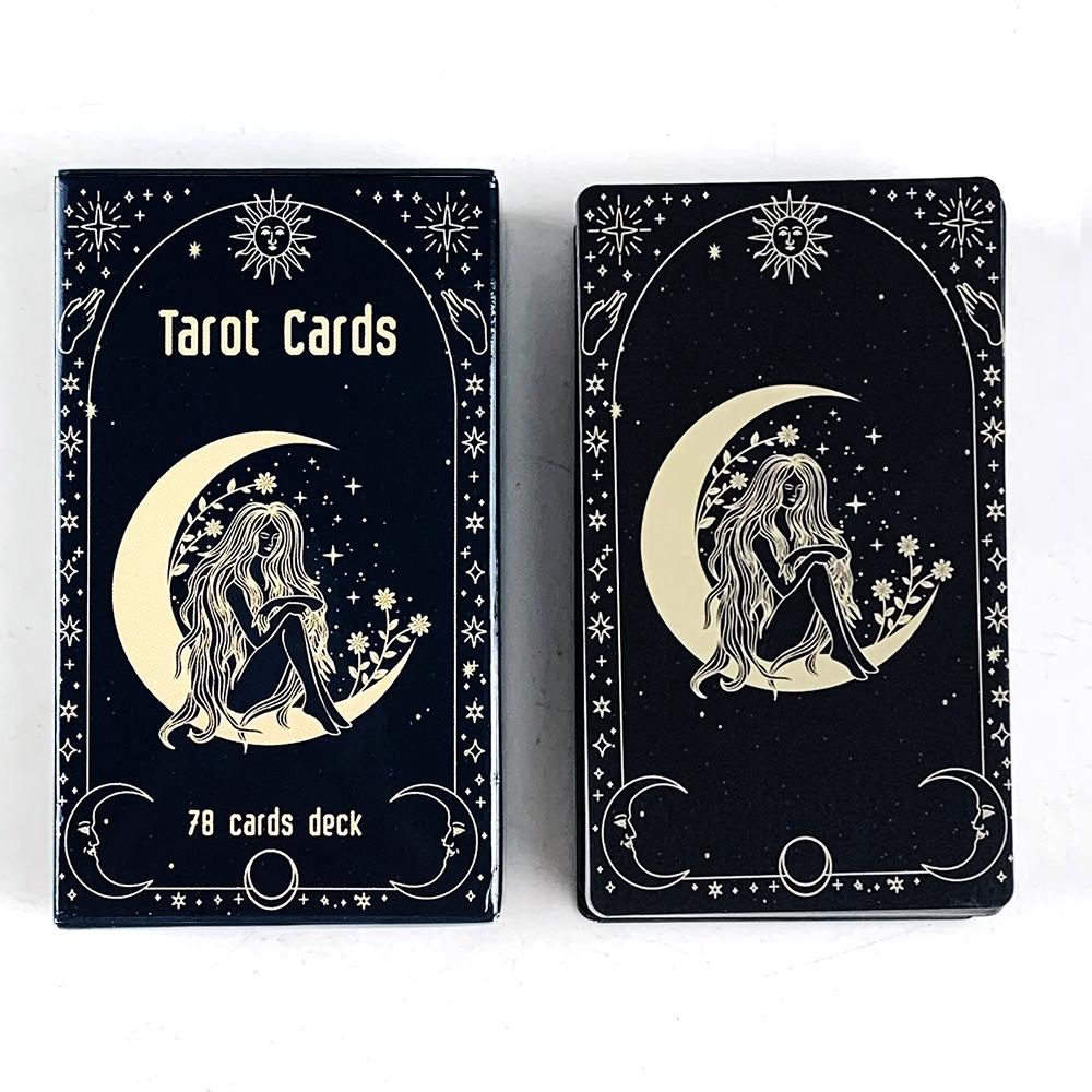Meaning Tarot Cards A 78 Cards Deck English Visions Divination Edition Board Game, Ideal For Travel, Meditation & Spiritual