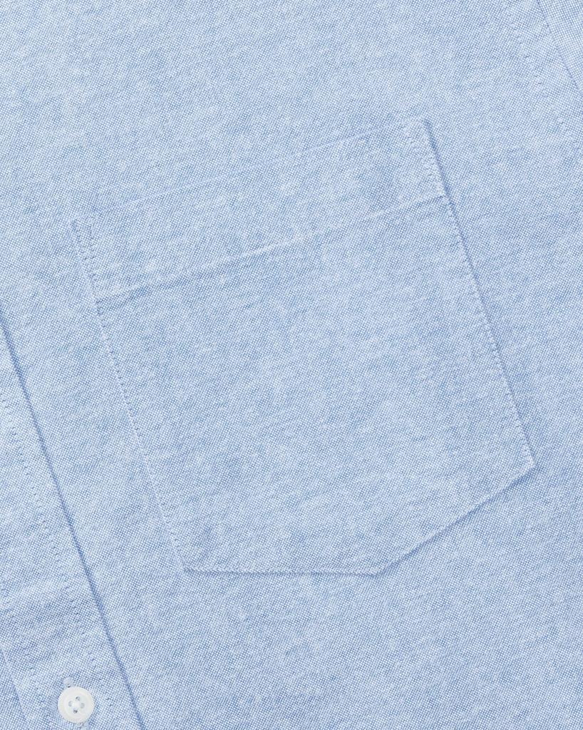 [Amazon Essentials] Oxford Shirt, Dress Shirt with Pocket, Regular Fit, Long Sleeve, Men's, Blue, Size S