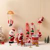 Santa Claus Electric Climbing Ladder Toy - Christmas Gift Beads for Chimney and Tree Decoration.