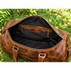 Buffalo Leather Duffle Bag: Handmade Full Grain Weekender