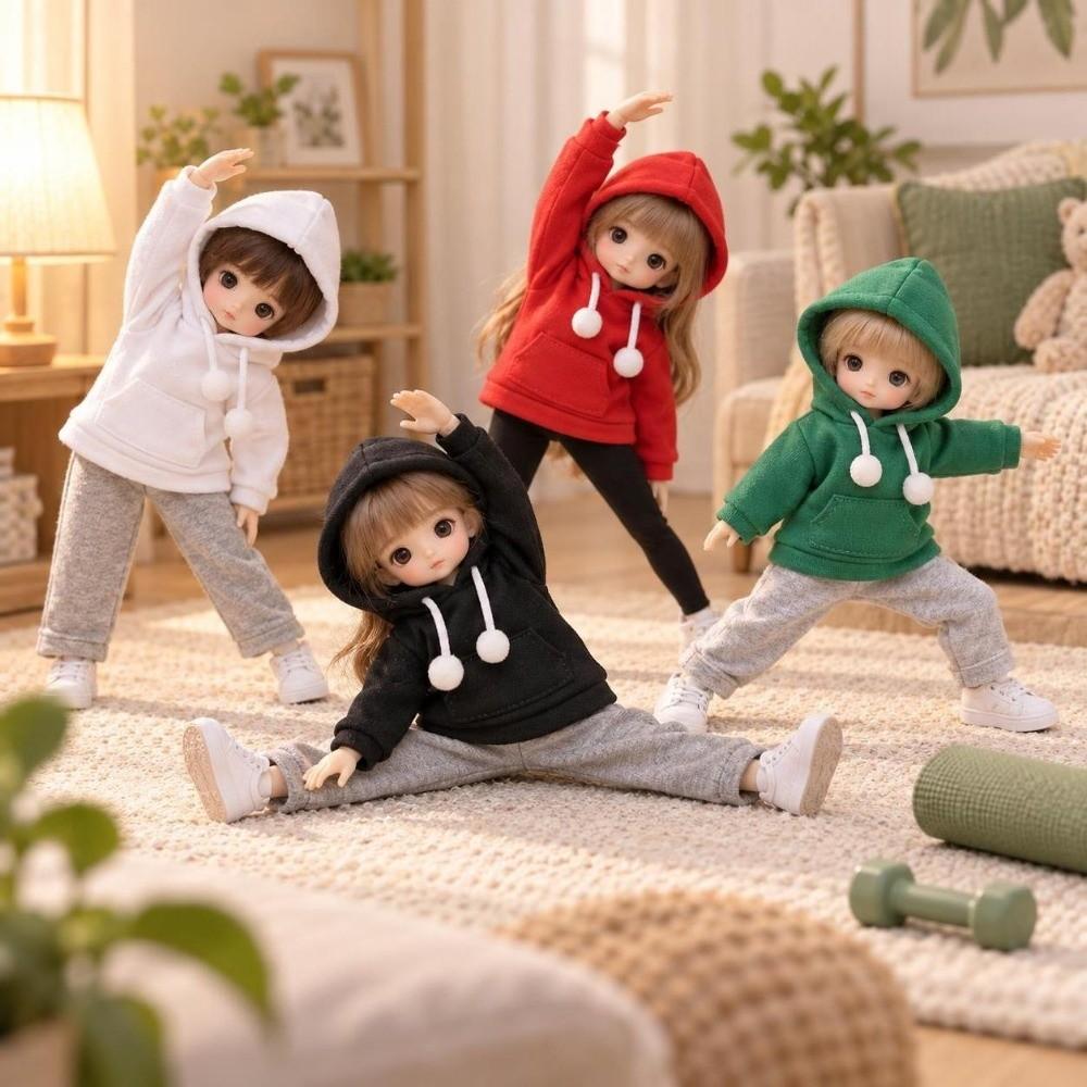 Casual Wears 1/6 Dolls Hoodies Fashion Sport Tops Kids Toys Doll Sweater Clothes 30cm Doll