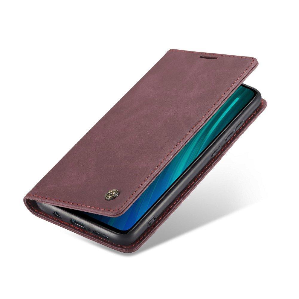 CASEME case for Xiaomi Redmi Note 8 Pro, Leather Wallet Case, red