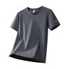 Ice Silk Short Sleeve High Quality Round Neck T-shirt Casual Sports Men's T-shirt