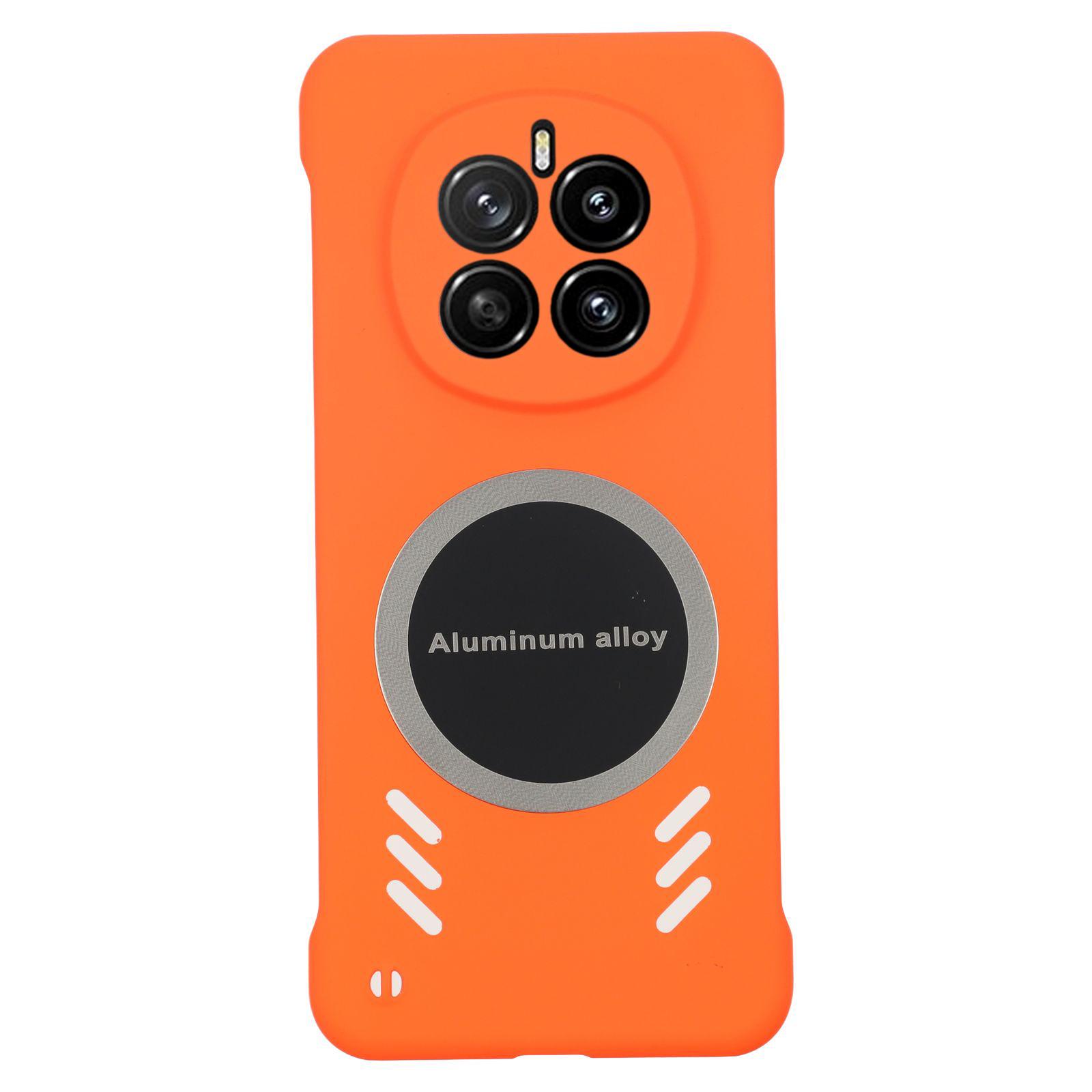 

For Honor Magic7 5G Case Hard PC Frameless Heat Dissipation Phone Cover Orange