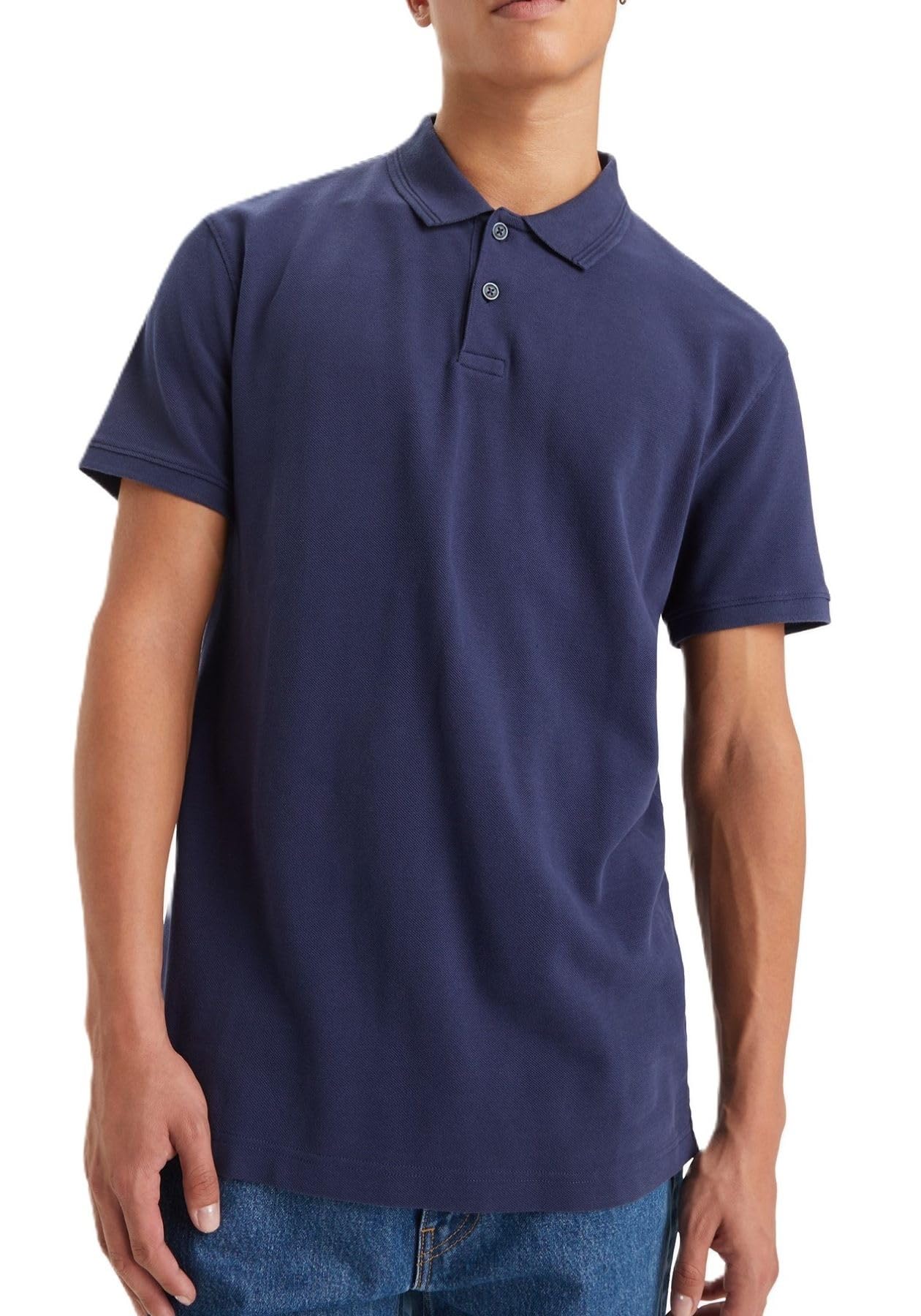 Levi s Polo Shirt Line Color Standard Polo Shirt Short Sleeve Men s A7249-0001 US S