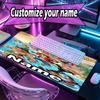 Alfombrilla de ratón personalizada con nombre y patrón de anime, alfombrilla de escritorio para portátil PC, alfombrilla decorativa para escritorio para el hogar, almohadilla para teclado, regalo