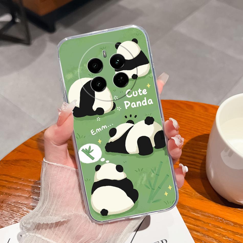 For Oppo Realme 12 Pro Plus Case For Realme12 4G 5G Phone Cover Cute Anime Transparent Soft Slim Protective Bumper Funda Coque
