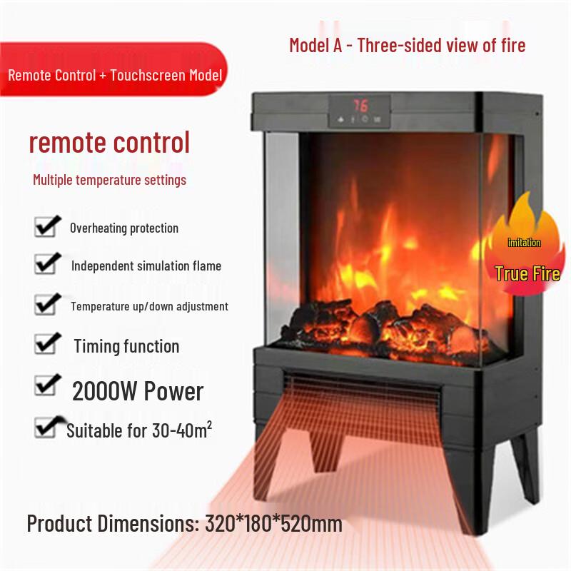 Электрический камин-обогреватель в европейском стиле