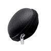 Round Earphone Storage Bag Composite Material Durable Zipper Design Portable Earbuds USB Cable Carrying Case Organizer Pouch