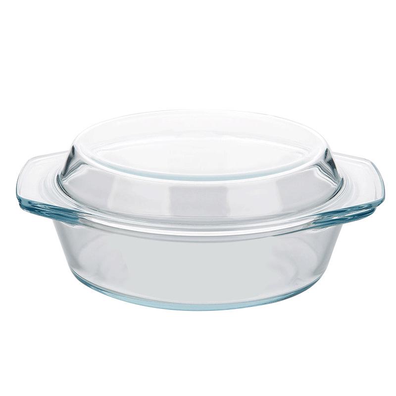 Phoenix Hitzebeständige Glasschüssel mit Deckel: Ideal für Suppen, Instant-Nudeln oder Salate.