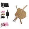 Womens Suede Waist Pouch With Solid Color Design For Chic Office And Casual Outfits