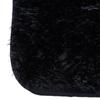 Bathroom Set Soft Shaggy Black Rug Cover for Bathroom Seat