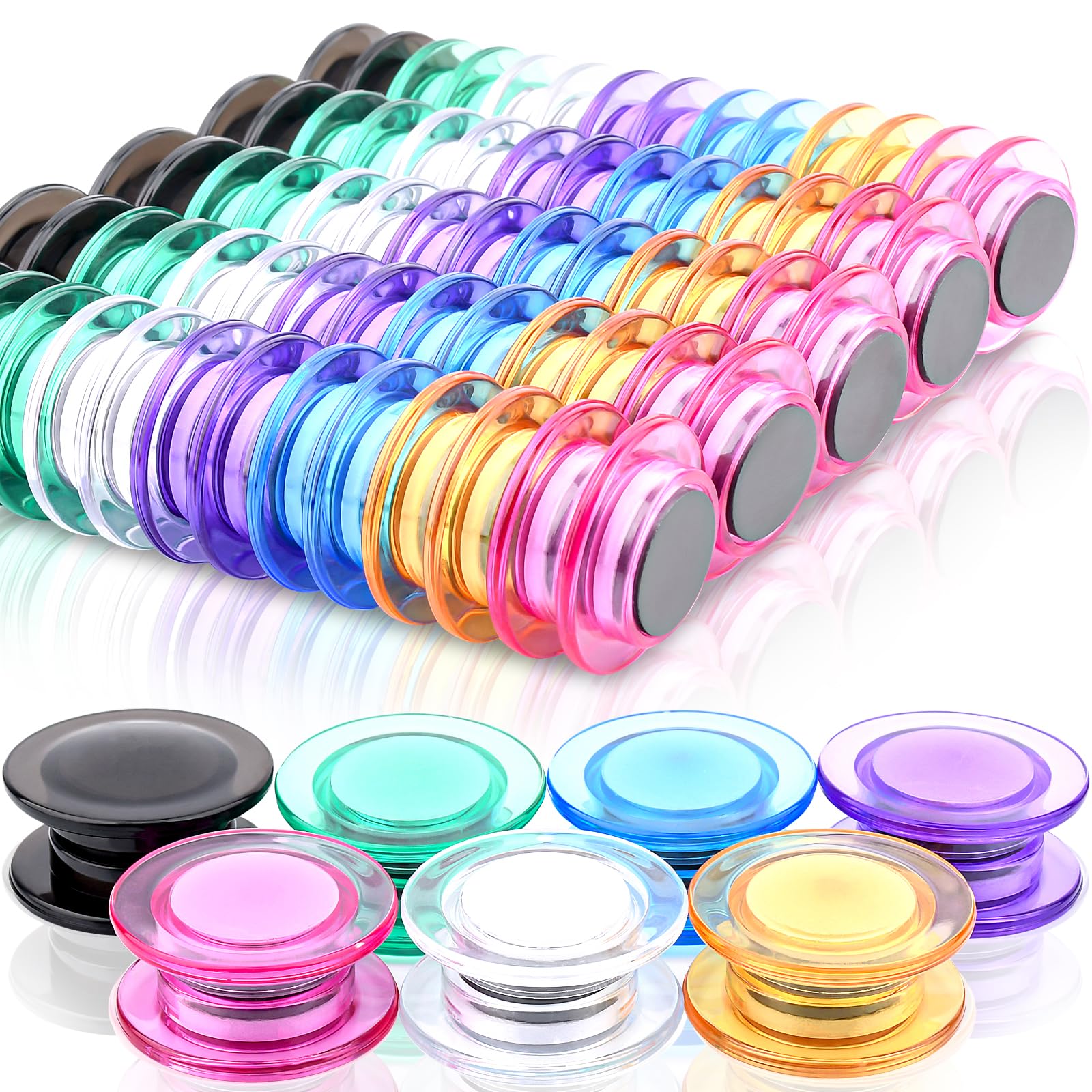 

84 30мм Сильные Круглые Сильные Маленькие Цветные 7 Магнитный Набор для Холодильника Офиса Идеально для Холодильника Магнитная Карта Доска для Объявлений Кухня