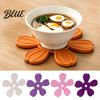 Durable Silicone Coaster Petal Shaped Coaster Heat Resistant Mat