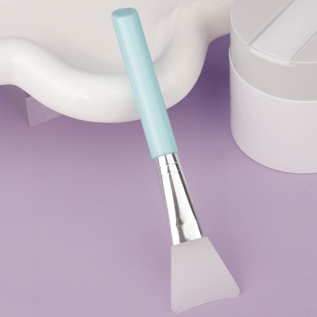 Slant Tail Rod Soft Head Silicone Mask Brush Hydrotherapy Application Mud Film Face Application Silicone Beauty Salon Film Adjustment Brush