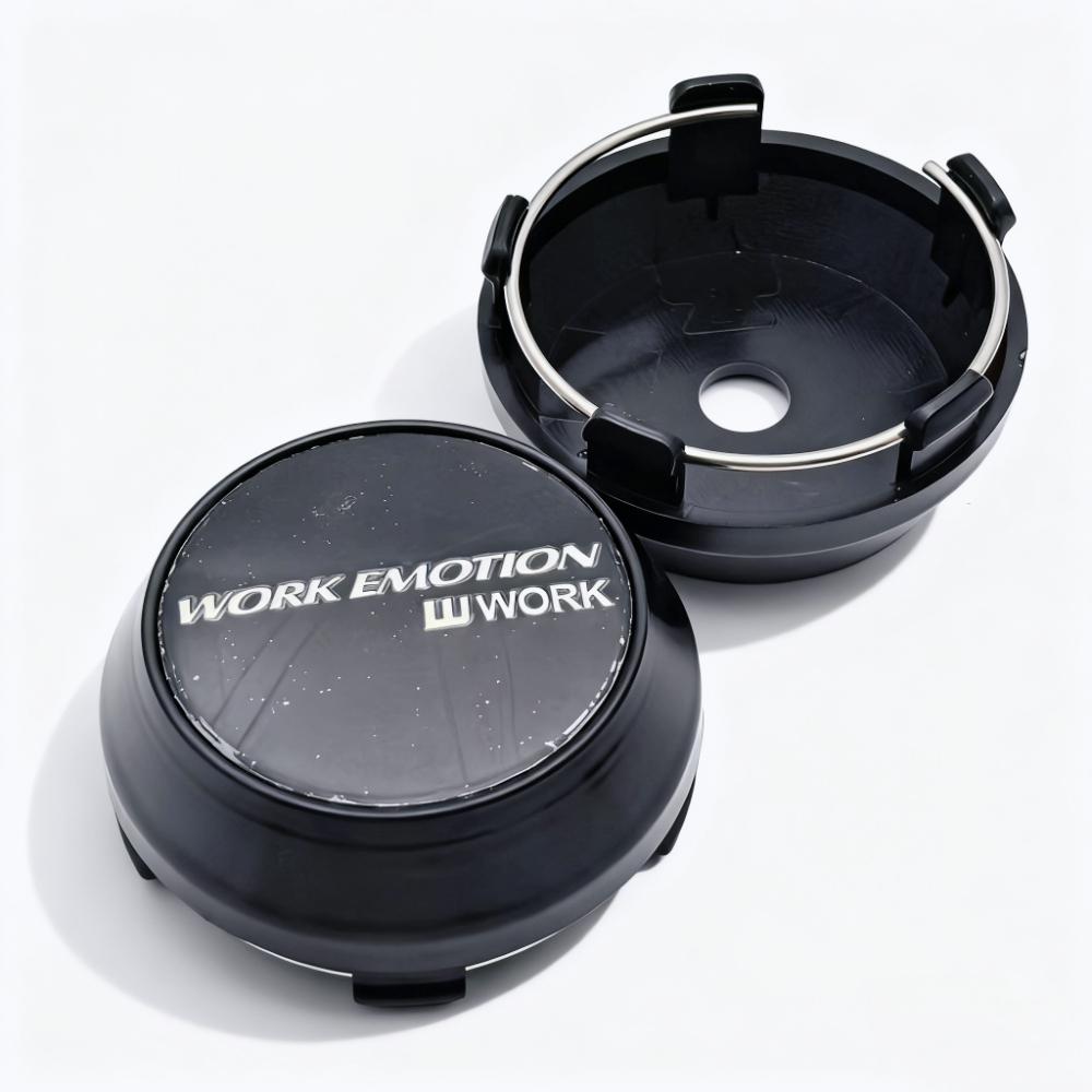4pcs W Work Emotion Logo Emblem Badge Car Wheel Center Caps 60MM 56MM Wheels Hub High Cap Rim Hubcaps Dust Cover Car Accessories