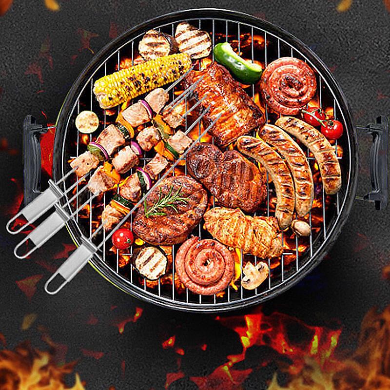 Changbaosen Portable Stainless Steel BBQ Skewers