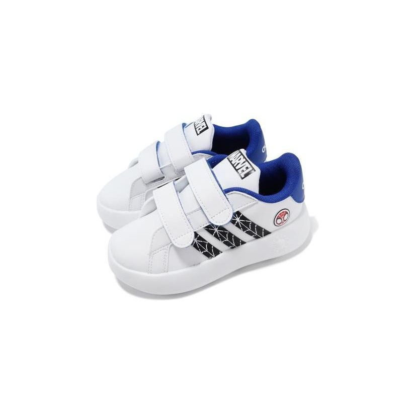 adidas Marvel x Grand Court Cloudfoam I Spider-Man Baby Sneakers White Cloud-White Core-Black ID8017