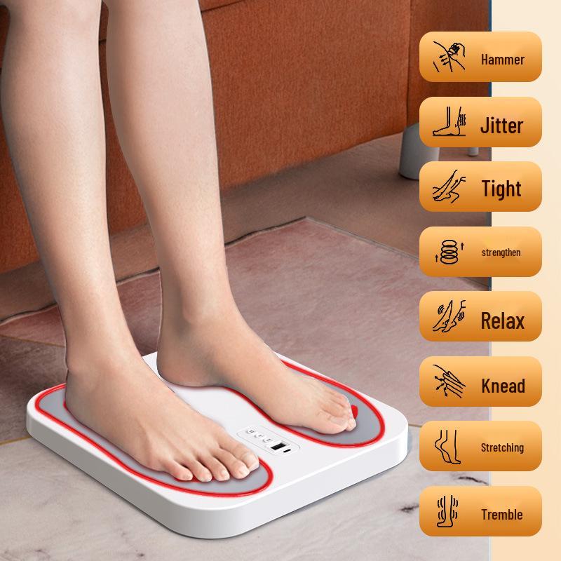 Smart EMS Foot Massager Pad: USB Rechargeable Foot Spa Mat for Relaxation and Sole Therapy
