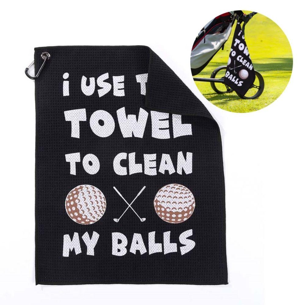 Color Printed Golf Towel Training Aids Golf Cleaning Tools Dry Towels Golfer  Sports Equipment