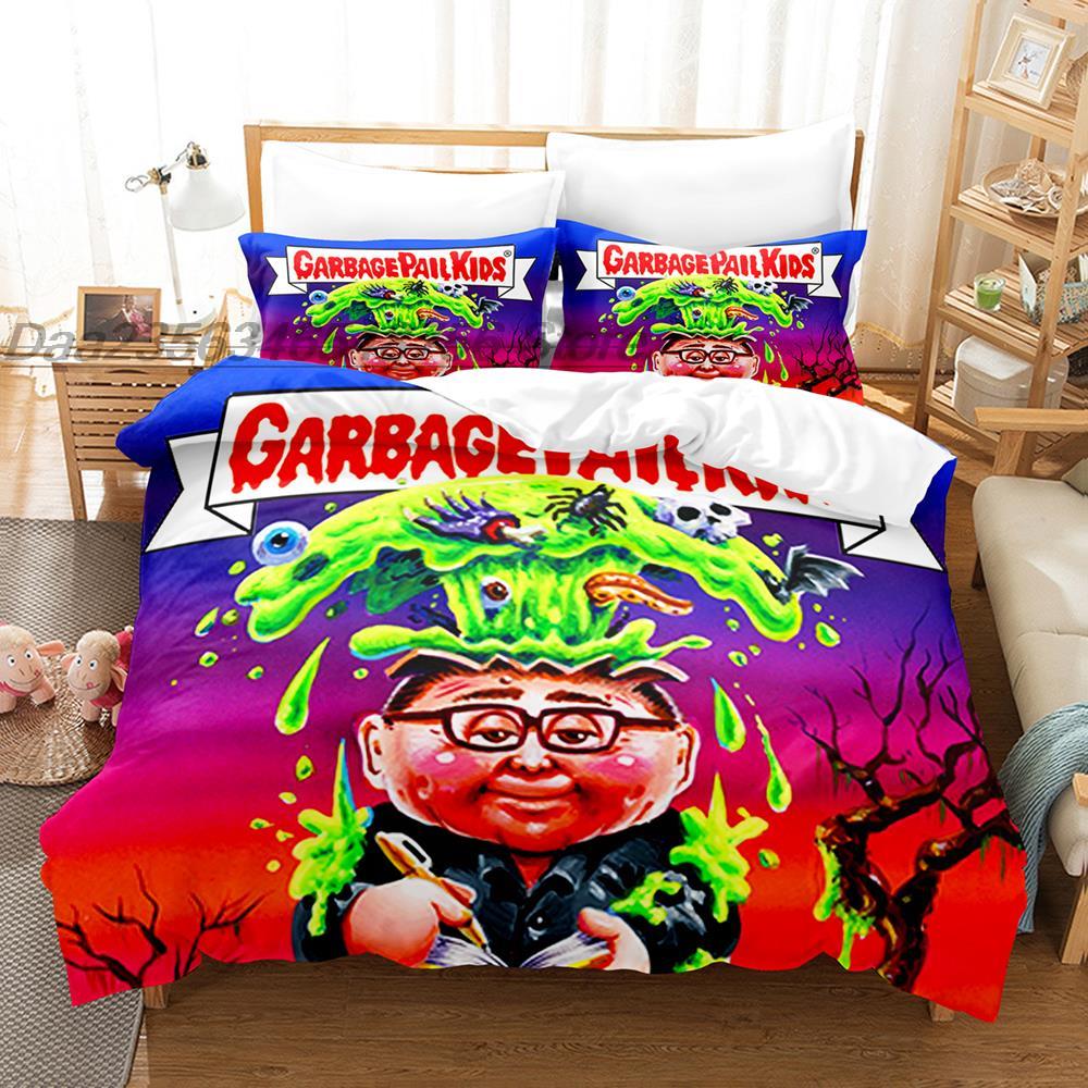 Garbage Pail Kids Bedding Collection Single Twin Full Queen King Size Bed Collection Teenager Bedroom Linen Set 3D Anime Bed Sheet Set