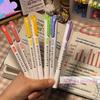 15 Colors Double Headed Highlighter Pen Set Fluorescent Drawing Markers Highlighters Pens Art Japanese Cute Pastel Stationery