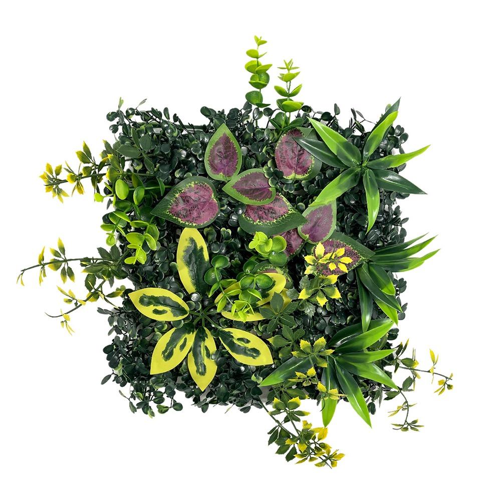 DIY Artificial Plant Wall Panel Sunflower Artificial Fern Grass  Background Wall Decoration