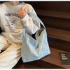 Lazy wind bag women's large-capacity new versatile shoulder bag casual college student class tote bag