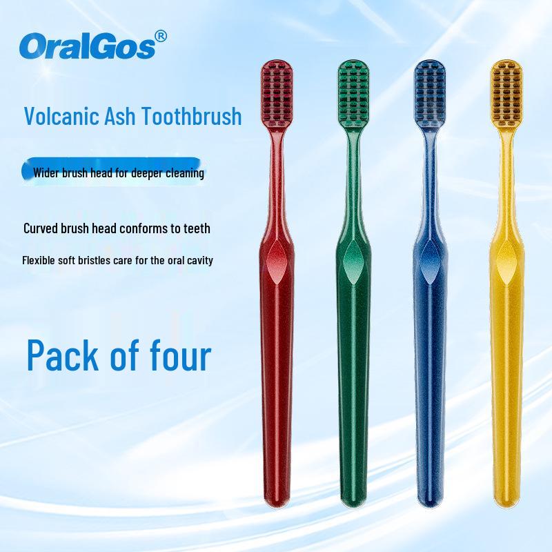 UK Premium Soft Bristle Adult Toothbrush Set – High-End Home Use, Customizable, 4-Pack