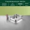 Rectangular 1/2 Stainless Steel Food Pan with Lid