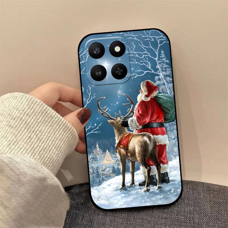Christmas Silicone Case For Honor 400 200 X60 Lite Pro Back Cover Shockproof Soft TPU Shell For Honor 200 400 X9C Smart X7C X7d